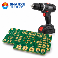 Vierbeiniger Roboterhund Bare PCB 4-Schicht High TG FR-4 ENIG HDI Motorsteuerungs- und Sensorkontrollplatine Aluminium Schwarze Lötmaske