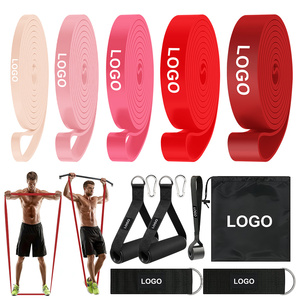 Full Body <b>Workout</b> Natural Latex Resistance <b>Bands</b> Set for Physical Therapy Fitness Training All Skin Types High - Product Image 2