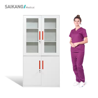 Grosir SKH092 SaiKang Rumah Sakit Klinik File Locker lemari penyimpanan gaya Modern desain logam