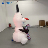 Bonhomme de neige gonflable de Noël mignon et amusant pour la décoration de scène lors de la fête du Nouvel An et pour la publicité