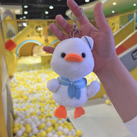 Meilleure vente TikTok : Porte-clés pendentif en peluche canard mignon pour sacs, cadeau pour fille, jouet en peluche