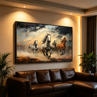 Bingkai Kayu Kelas Seniman untuk Cetakan Fotografi Pameran Seni Foto Kanvas Desain Bingkai Mengambang Model Q2547