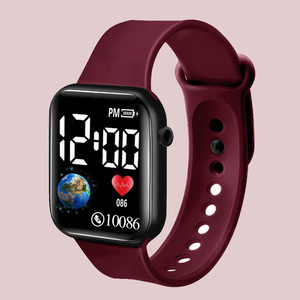 Reloj Deportivo Digital LED de Lujo con Diseño de Corazón y Cuadrado para Niños y Estudiantes, Modelo 2026 - Product Image 5