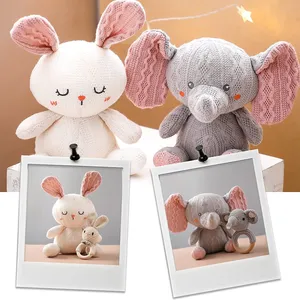 2024 bán buôn dệt kim thỏ Crochet động vật đồ chơi Bunny Amigurumi Crochet đồ chơi