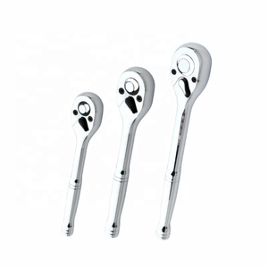Llave de trinquete tipo calabaza de 1/4-3/8-1/2 con mango liso, de doble propósito, bidireccional, de 72 dientes, para reparación automotriz que ahorra esfuerzo - Product Image 2