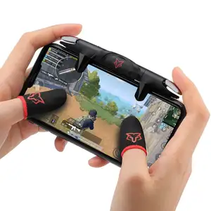 Sarafox G5 dengan baterai otomatis, tombol tembak kontroler Game, pegangan tombol bahu untuk iPhone Black Shark 3/