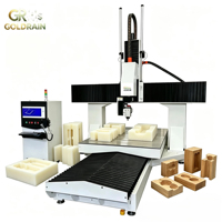 Máquina de Corte y Fresado de Espuma 3D con Motor de Router Único para EPS, Poliestireno Expandido, XPS, ATC, Centro Multifuncional de 5 Ejes