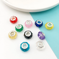 Perles rondes facettées en acrylique/plastique/lucite Acre de 20 mm pour la fabrication de bracelets, la décoration de bijoux, la correspondance des couleurs