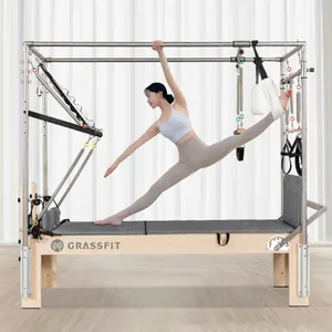 Gym Equipment Balance Body Yoga Exercise Wooden Pilates Reformer Pilates  Half Trapeze - China Pilates Reformer and Reformer Pilates price