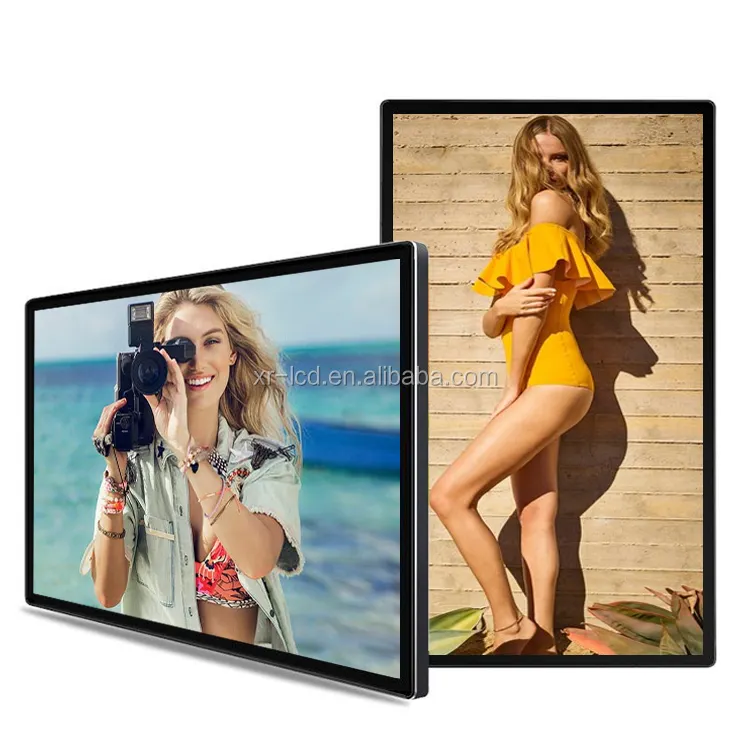 7 32 인치 벽 마운트 작은 lcd 광고 플레이어 터치 안드로이드 디지털 간판 모니터 화면 광고