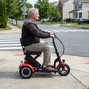Tricycle électrique à trois roues en aluminium, auto-équilibrant et stable, avec plateforme basse pour les trajets périurbains vers les bureaux <span class=keywords><strong>de</strong></span> <span class=keywords><strong>poste</strong></span> - Product Image 6