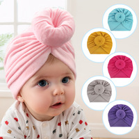 Turbantes para Bebés Indios, Gorro de Bebé con Nudo, Gorro Suave y Bonito para Niña Pequeña