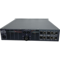 Amplificateur actif haute puissance 4 canaux LA12X Métal 4*2200w Classe D 90-265V Amplificateur de puissance PFC pour caisson de basses de 18 pouces 21 pouces