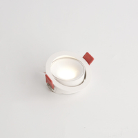 Plafonnier led blanc/noir 7w/10w/12W, angle de faisceau réglable, anti-éblouissement, ultra mince