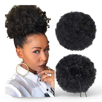 Perruque transfrontalière pour personnes noires africaines, petites boucles afro, mohawk volumineux, mèche de cheveux à cordon, soie haute température, modèle 5102