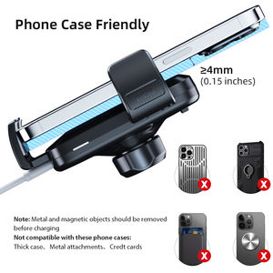 Meilleur support de téléphone de <span class=keywords><strong>voiture</strong></span> 15w, support de tableau de bord, <span class=keywords><strong>chargeur</strong></span> de <span class=keywords><strong>voiture</strong></span> sans fil, charge rapide, support de téléphone pour <span class=keywords><strong>voiture</strong></span> avec charge sans fil - Product Image 5