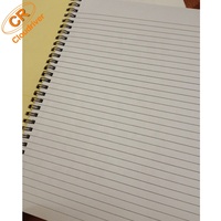Papier portable en spirale A5, 50 pièces, mignon, noir, pour Journal, Logo gravé, personnalisé avec pochette en papier, vente en gros