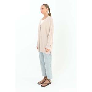 Tunique basique pour femme avec embossage floral - 10482TUN - BEIGE - Product Image 2