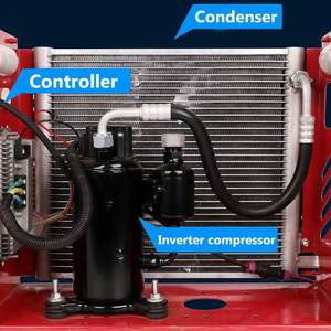 Okyrie <span class=keywords><strong>Climatiseur</strong></span> électrique 12V 24V Nouveau refroidisseur de stationnement <span class=keywords><strong>pour</strong></span> semi-remorque <span class=keywords><strong>pour</strong></span> le <span class=keywords><strong>camping</strong></span> en voiture Unité de climatisation <span class=keywords><strong>12</strong></span> <span class=keywords><strong>volts</strong></span> <span class=keywords><strong>pour</strong></span> camion et voiture - Product Image 4