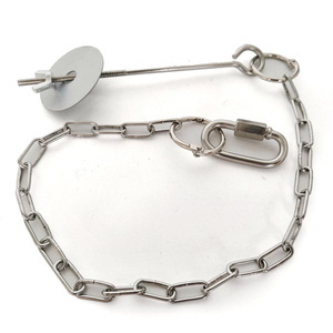 Comedero Colgante Estilo C con Cadena de Acero Inoxidable para Verduras, Frutas y Pollos - Product Image 3