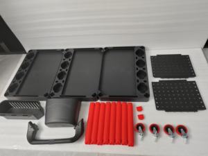 Chariot d'atelier de détail automobile robuste, chariot utilitaire en plastique pour lave-auto - Product Image 5