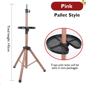 Exhibición de pelucas de metal, <span class=keywords><strong>peluquería</strong></span>, multicolor, articulaciones giratorias, altura ajustable, trípode para peluca, soporte de exhibición para <span class=keywords><strong>tienda</strong></span> de pelucas - Product Image 5