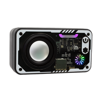 Nuevo Altavoz Inalámbrico Portátil V1 Mini 2026, Altavoz de Bajos Metálico con Luces LED Intermitentes para Exteriores, Logotipo Personalizado