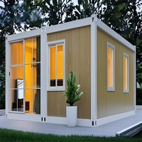 20 pieds 40 pieds Maison conteneur expansible préfabriquée Villa préfabriquée portable en acier 2 chambres à coucher avec salle de bain