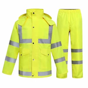 Fabricantes de impermeables Hi Vis Chubasqueros Motor Bicicleta Lluvia Chaqueta Impermeable Durable Oxford Traje de lluvia para motocicleta - Product Image 1