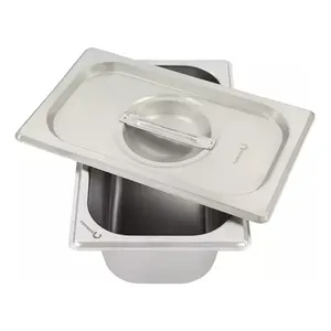 Inserto in acciaio inossidabile 1/4 15 cm con coperchio Shorbull - Product Image 1