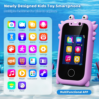 Uitverkoopprijs Kinder Speelgoed Smartphone Mobiele Telefoons Kinder Telefoon Met Touchscreen HD Dubbele Camera Lens voor Kerstcadeau
