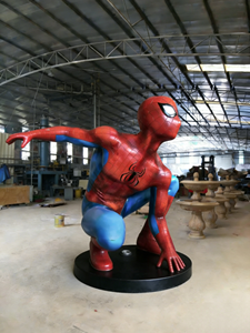 प्रामाणिक चमत्कार सुपरहीरो प्रतिमा: संग्रहकर्ताओं और वाणिज्यिक प्रदर्शन के लिए जीवन-आकार की फिबरग्लास स्पाइडर-मैन मूर्तिकला - Product Image 5