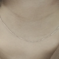 Chaîne fine en argent sterling 925 pour la fabrication de bijoux, rouleau de câble inachevé, fabrication de collier