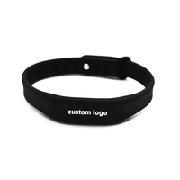 Bracelet en silicone RFID personnalisé en gros, 13,56 MHz HF, avec logo en relief ou en creux, impression sérigraphique