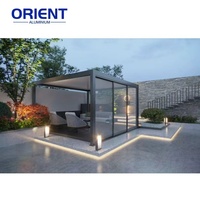 Moderne Outdoor-Aluminium-Motorisierte Lamellenpergola-Systeme Einfach zu Montieren