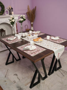 แผ่นรองจานลายดอกไม้สไตล์ธรรมชาติของตกแต่งบ้านจัดงานแต่งงานสวน - Product Image 2