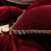 Ensemble de literie en peluche douce et délicate de style européen, best-seller, couette de luxe