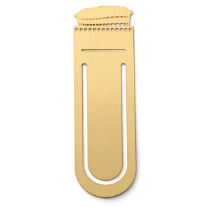 Marcapáginas de Latón Grabado en Oro con Forma Personalizada de Fábrica, Marcapáginas de Metal con Logotipo para Libros, Recuerdo de Graduación Escolar - Product Image 6