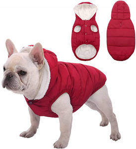 Pet Apparel <b>for</b> Windproof Waterproof Dog Coat Fleece & Cotton Lined Warm Dog Jacket, Dog Fleece <b>Hoodie</b> clothing - Product Image 2