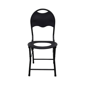 Chaise de douche pliante avec dossier pour personnes âgées Salle de bain Wc Toilette Pisse Toilette <span class=keywords><strong>Commode</strong></span> roulante <span class=keywords><strong>Commode</strong></span> de bain pour handicapés - Product Image 2