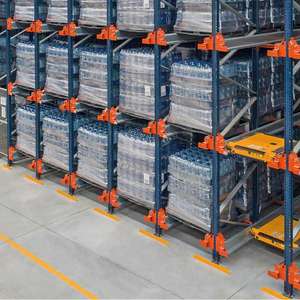 Entrepôt étagères mentales stockage industriel palette radio navette intensive rayonnage automatique - Product Image 3