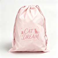 Sac à cordon non tissé jetable et réutilisable, recyclable, à double usage, avec motif de dessin animé, logo personnalisé pour l'emballage de souvenirs d'événements