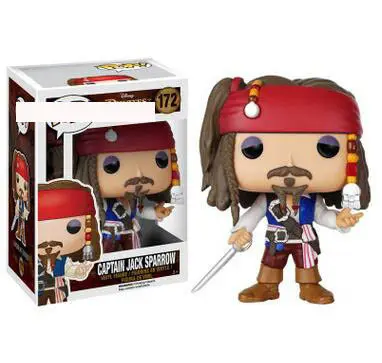 Pop Captain Jack passero 172 # film Action Figure Anime modello Pvc collezione giocattoli per bambini regalo all'ingrosso