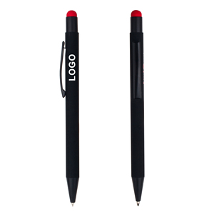 Stylo bille publicitaire en métal, nouveau design 2024, avec pointe souple multicolore, logo gravé pour cadeaux - Product Image 5
