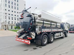 Camion HOWO Vactor avec réservoir en acier inoxydable, pompe HPP, aspiration par jet, commande à distance, camion d'aspiration pour le nettoyage des égouts |   jet-vac |   jetting | jet de lavage des égouts - Product Image 4