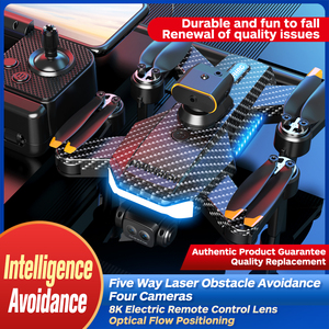 P9 Drone 4K HD Dual ESC Camera Obstacle Avoidance Optical <b>Flow</b> WIFI HPV Foldable Quadcopter Aerial Photography Toy Gift 1800mAh - Product Image 5