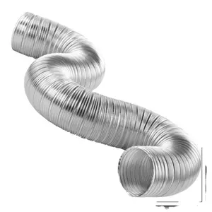 HVAC 25ft 흡기 헬릭스 파이프 배기 인라인 팬 필터 CFM 유연한 건조기 호스 알루미늄 덕트