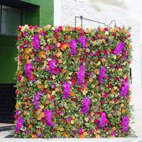 Nouvelle toile de fond florale 3D en soie blanche, style fermeture éclair, écologique et réutilisable, 8x8 pieds, pour décorations murales de mariage 2026