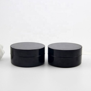 Envase Redondo Negro de Plástico para Cosméticos de 200 ml, 8 oz, 250 g, con Tapa, para Cremas - Product Image 3