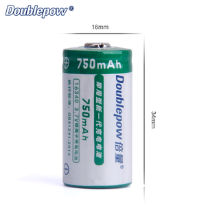 Doublepow 3.7V 750mAh ICR16340充電式リチウムNCM750mAhリチウムイオン16340バッテリー - Product Image 2